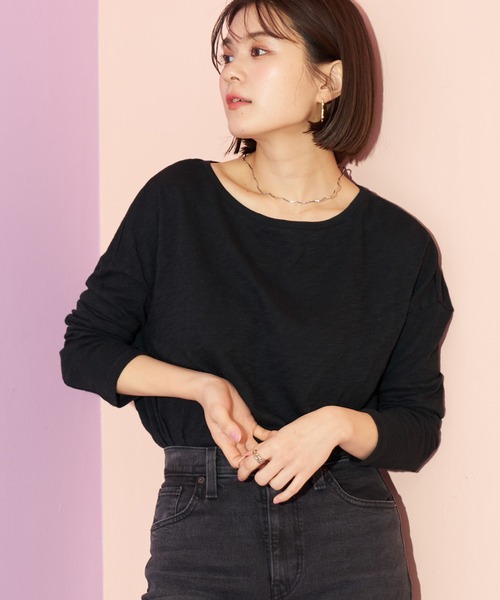 Levi's(リーバイス)の「Levi's/リーバイス ロングスリーブTシャツ ブラック MARGOT(Tシャツ/カットソー・レディース・ブラック・M/S/XS)」の1枚目の写真