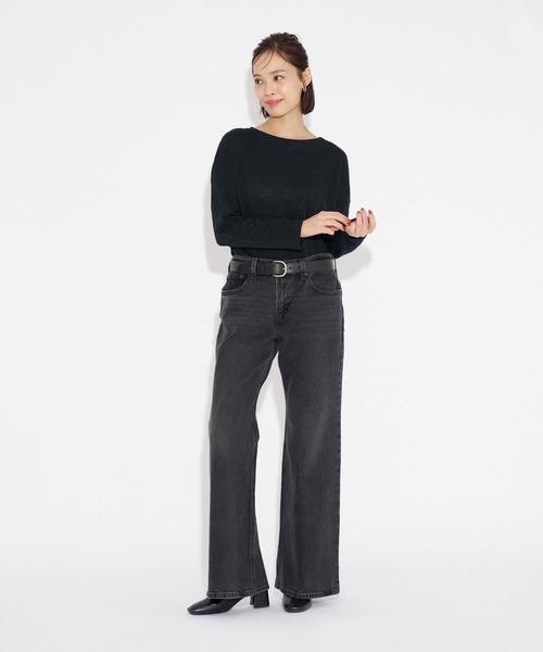 Levi's(リーバイス)の「Levi's/リーバイス ロングスリーブTシャツ ブラック MARGOT(Tシャツ/カットソー・レディース・ブラック・M/S/XS)」の4枚目の写真