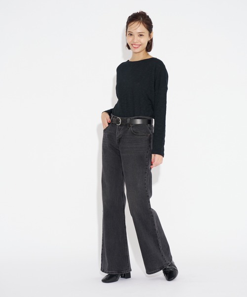 Levi's(リーバイス)の「Levi's/リーバイス ロングスリーブTシャツ ブラック MARGOT(Tシャツ/カットソー・レディース・ブラック・M/S/XS)」の5枚目の写真