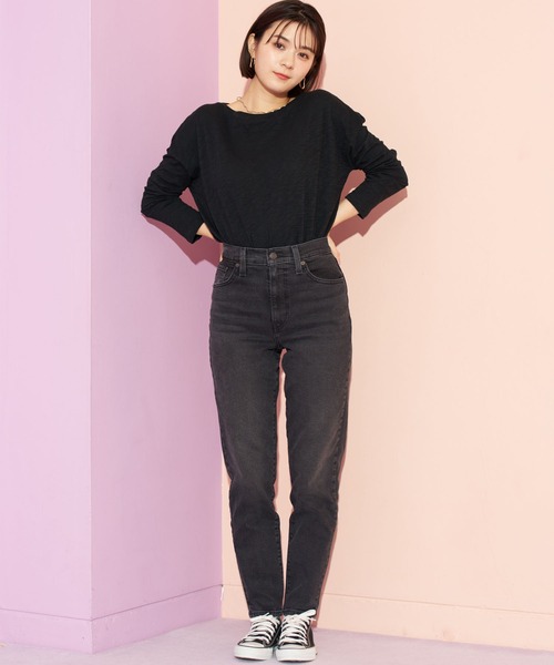 Levi's(リーバイス)の「Levi's/リーバイス ロングスリーブTシャツ ブラック MARGOT(Tシャツ/カットソー・レディース・ブラック・M/S/XS)」の14枚目の写真