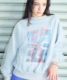 ELLEgirl | チュールレイヤードスウェットプルオーバー【ELLEgirl/エル ガール】(スウェット)