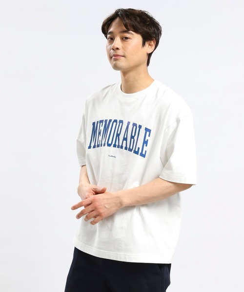 GLOBAL WORK Smile Seed Store（グローバルワーク スマイルシードストア）の「コットンプリントTシャツ半袖/984098（Tシャツ/カットソー・メンズ・ホワイト系その他6/ブラック/チャコール/オフホワイト・LARGE/X-LARGE/SMALL/MEDIUM）」の8枚目の写真