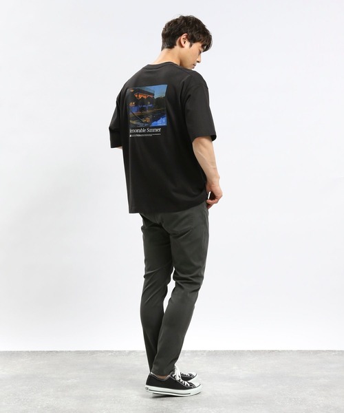 GLOBAL WORK Smile Seed Store（グローバルワーク スマイルシードストア）の「コットンプリントTシャツ半袖/984098（Tシャツ/カットソー・メンズ・ホワイト系その他6/ブラック/チャコール/オフホワイト・LARGE/X-LARGE/SMALL/MEDIUM）」の19枚目の写真