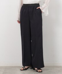 OPAQUE.CLIP | ドットドビー ウエストゴムイージーストレートパンツ【洗濯機洗い可】(その他パンツ)