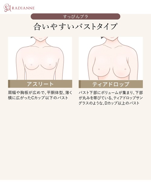 RADIANNE(ラディアンヌ)の「【ズボラ女子も絶賛!昼も夜も楽ちん育乳】すっぴんブラ/【ブラジャー単体】(ナイトブラ・レディース・ネイビー/ライトピンク/ライトパープル/ベージュ/ブラック/ライトブルー/ライトグレー・S/M/L/XL/XXL)」の20枚目の写真