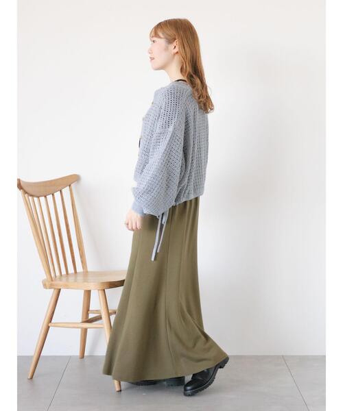 ehka sopo（エヘカソポ）の「◎カットマーメイドスカート（スカート・レディース・ブラック/グレー/オフホワイト/カーキ・F）」の18枚目の写真