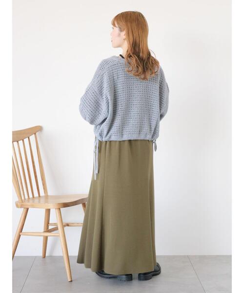 ehka sopo（エヘカソポ）の「◎カットマーメイドスカート（スカート・レディース・ブラック/グレー/オフホワイト/カーキ・F）」の17枚目の写真