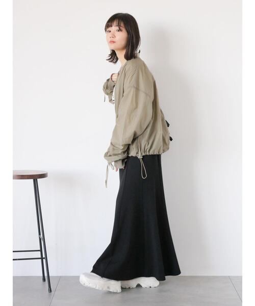 ehka sopo（エヘカソポ）の「◎カットマーメイドスカート（スカート・レディース・ブラック/グレー/オフホワイト/カーキ・F）」の9枚目の写真