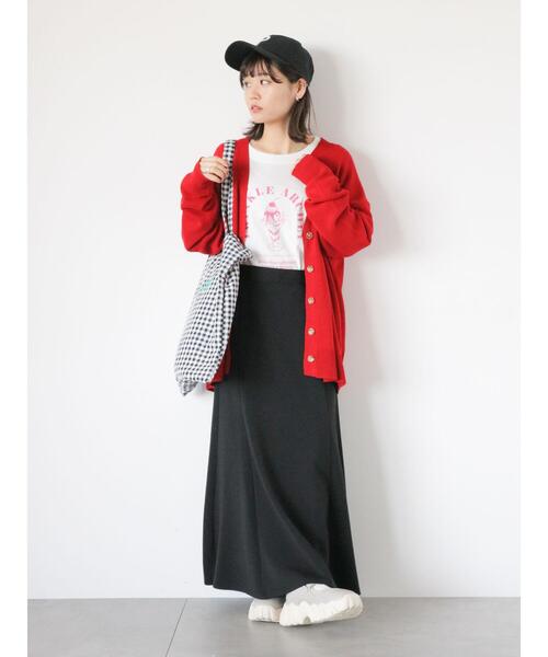 ehka sopo（エヘカソポ）の「◎カットマーメイドスカート（スカート・レディース・ブラック/グレー/オフホワイト/カーキ・F）」の6枚目の写真