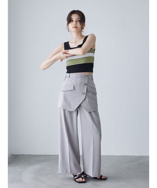 MURUA（ムルーア）の「カットワークトングサンダル（サンダル・レディース・ホワイト/ブラック・24.5/23.5）」の4枚目の写真