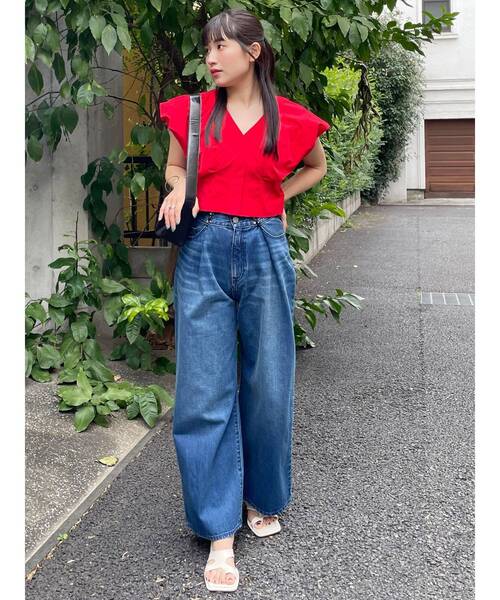 MURUA（ムルーア）の「カットワークトングサンダル（サンダル・レディース・ホワイト/ブラック・24.5/23.5）」の14枚目の写真