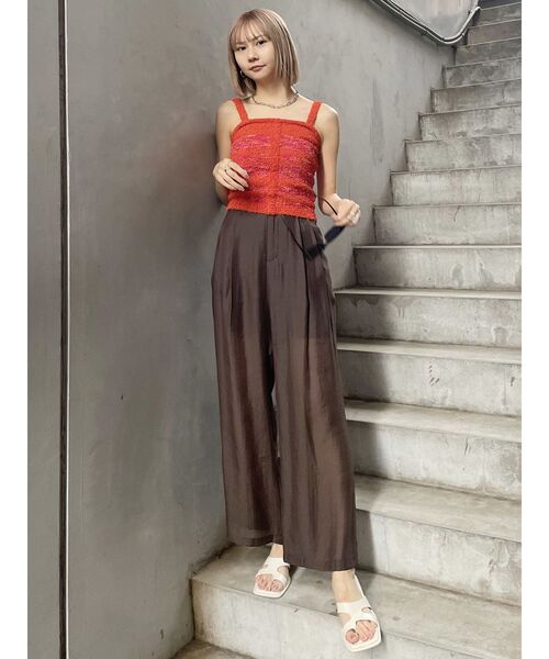 MURUA（ムルーア）の「カットワークトングサンダル（サンダル・レディース・ホワイト/ブラック・24.5/23.5）」の22枚目の写真