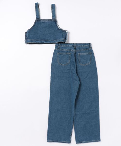 セール】デニムベスト+パンツセットアップ (SS)（サロペット