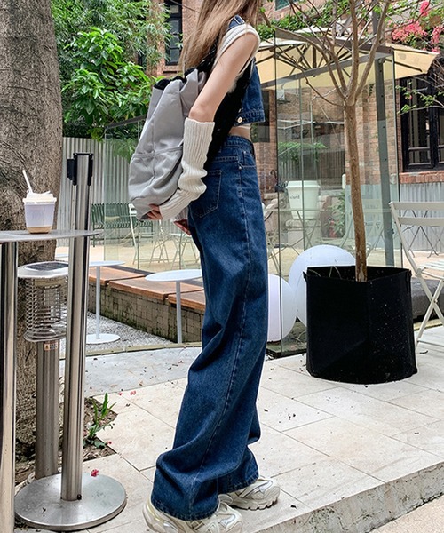 aimoha（アイモハ）の「デニムベスト+パンツセットアップ（サロペット/オーバーオール・レディース・ブラック/ネイビー・LARGE/MEDIUM/SMALL）」の14枚目の写真