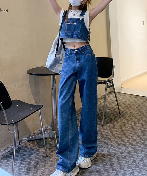 aimoha（アイモハ）の「デニムベスト+パンツセットアップ（サロペット/オーバーオール・レディース・ブラック/ネイビー・LARGE/MEDIUM/SMALL）」の22枚目の写真