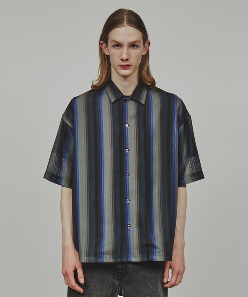 tk.TAKEO KIKUCHI（ティーケータケオキクチ）の「◆メッシュ2WAYシャツ（シャツ/ブラウス・メンズ・グレー系2/ダークブラウン系2/ネイビー系2/パープル系2/ブルー系その他5/ブラック系3・01/02/03）」の8枚目の写真