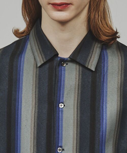 tk.TAKEO KIKUCHI（ティーケータケオキクチ）の「◆メッシュ2WAYシャツ（シャツ/ブラウス・メンズ・グレー系2/ダークブラウン系2/ネイビー系2/パープル系2/ブルー系その他5/ブラック系3・01/02/03）」の11枚目の写真