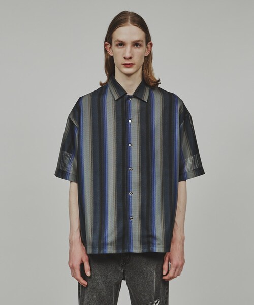 tk.TAKEO KIKUCHI（ティーケータケオキクチ）の「◆メッシュ2WAYシャツ（シャツ/ブラウス・メンズ・グレー系2/ダークブラウン系2/ネイビー系2/パープル系2/ブルー系その他5/ブラック系3・01/02/03）」の19枚目の写真