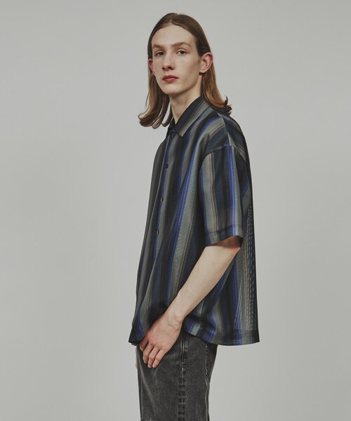 tk.TAKEO KIKUCHI（ティーケータケオキクチ）の「◆メッシュ2WAYシャツ（シャツ/ブラウス・メンズ・グレー系2/ダークブラウン系2/ネイビー系2/パープル系2/ブルー系その他5/ブラック系3・01/02/03）」の20枚目の写真