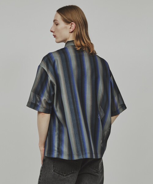 tk.TAKEO KIKUCHI（ティーケータケオキクチ）の「◆メッシュ2WAYシャツ（シャツ/ブラウス・メンズ・グレー系2/ダークブラウン系2/ネイビー系2/パープル系2/ブルー系その他5/ブラック系3・01/02/03）」の12枚目の写真