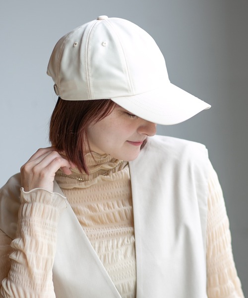 14+（イチヨンプラス）の「深めUVケアキャップ（キャップ・レディース・ホワイト/ブラック/ブラウン・MEDIUM）」の4枚目の写真