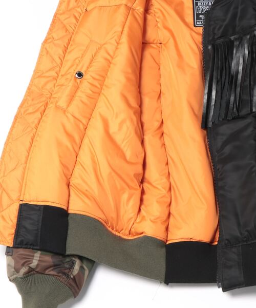 HYSTERIC GLAMOUR(ヒステリックグラマー)の「HYSTERIC GLAMOUR×Circle Heritage/ヒステリックグラマー×サークルヘリテージ/HGxCH reconstruction MA-1 B(MA-1・メンズ・ブラック/その他2・F)」の4枚目の写真