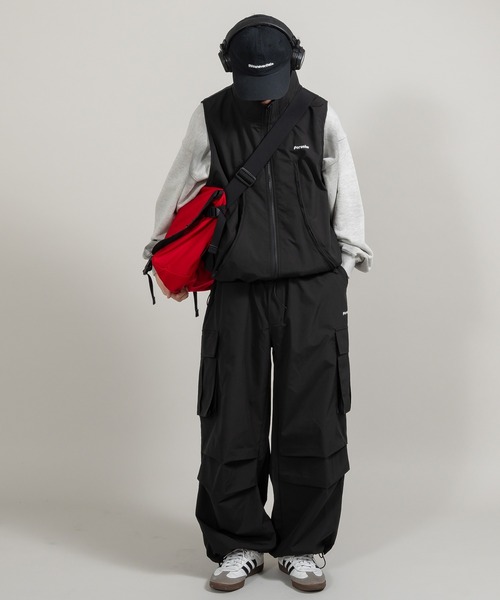 Perushu（ペルーシュ）の「アソートデザインジップスタンドネックベスト（ベスト・メンズ・ブラック/グレー系/ブラック系・MEDIUM/LARGE）」の12枚目の写真