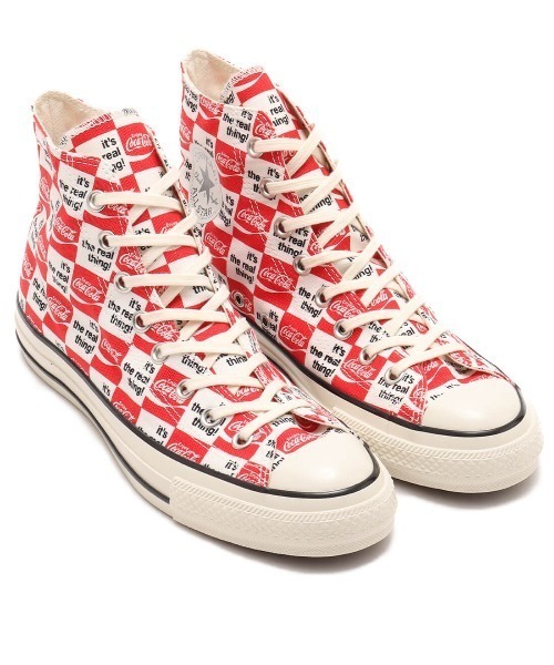 CONVERSE(コンバース)の「CONVERSE ALL STAR US Coca-Cola CK HI / コンバース オールスター US コカ・コーラ CK ハイ(スニーカー・メンズ・レッド・27.0cm/26.0cm/29.0cm/28.0cm/30.0cm/27.5cm/26.5cm/25.5cm)」の1枚目の写真