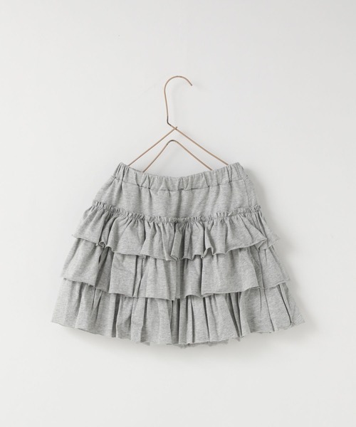 LOWRYS FARM(ローリーズファーム)の「カットティアードミニスカート 122364(スカート・キッズ・ブラック/グレー/レッド・110cm/120cm/130cm/140cm/150cm)」の4枚目の写真