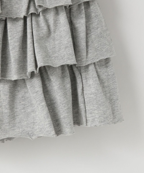 LOWRYS FARM(ローリーズファーム)の「カットティアードミニスカート 122364(スカート・キッズ・ブラック/グレー/レッド・110cm/120cm/130cm/140cm/150cm)」の6枚目の写真