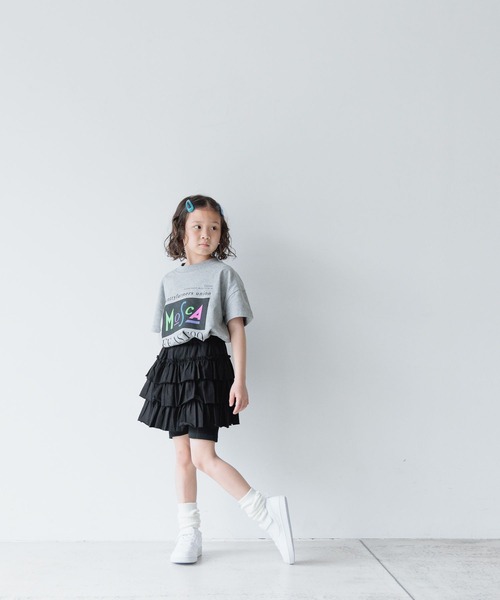 LOWRYS FARM(ローリーズファーム)の「カットティアードミニスカート 122364(スカート・キッズ・ブラック/グレー/レッド・110cm/120cm/130cm/140cm/150cm)」の12枚目の写真