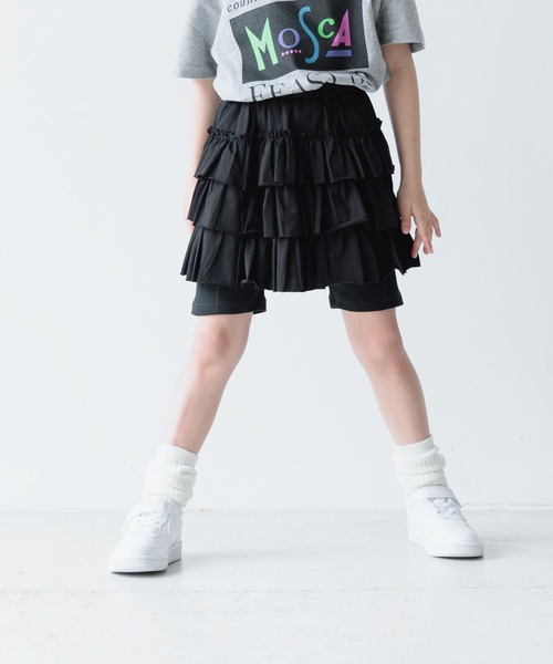 LOWRYS FARM(ローリーズファーム)の「カットティアードミニスカート 122364(スカート・キッズ・ブラック/グレー/レッド・110cm/120cm/130cm/140cm/150cm)」の15枚目の写真