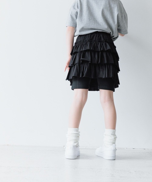 LOWRYS FARM(ローリーズファーム)の「カットティアードミニスカート 122364(スカート・キッズ・ブラック/グレー/レッド・110cm/120cm/130cm/140cm/150cm)」の17枚目の写真
