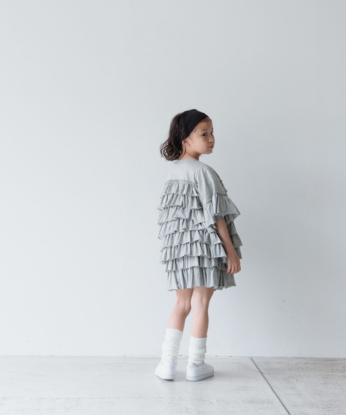 LOWRYS FARM(ローリーズファーム)の「カットティアードミニスカート 122364(スカート・キッズ・ブラック/グレー/レッド・110cm/120cm/130cm/140cm/150cm)」の20枚目の写真