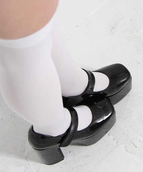 Newlyme（ニューリーミー）の「厚底ストラップパンプス（パンプス・レディース・ベージュ/ブラック/ブラック系その他・22.5cm/23cm/23.5cm/24cm/24.5cm/25cm）」の11枚目の写真