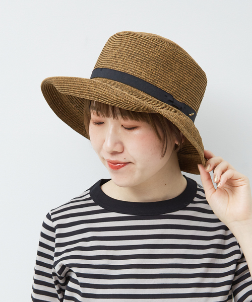 collex（コレックス）の「【UVカット・畳める】クランプルハット（ハット・レディース・ベージュ/ライトグレー/ブラウン・フリー）」の3枚目の写真
