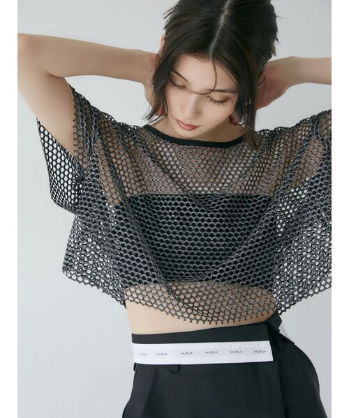 MURUA（ムルーア）の「カップ付きブラトップ（チューブトップ・レディース・ブラック/ホワイト・FREE）」の2枚目の写真