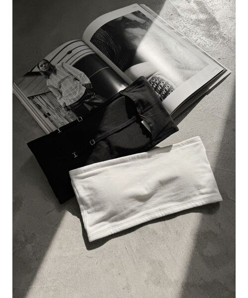 MURUA（ムルーア）の「カップ付きブラトップ（チューブトップ・レディース・ブラック/ホワイト・FREE）」の12枚目の写真