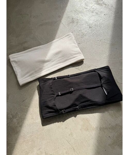 MURUA（ムルーア）の「カップ付きブラトップ（チューブトップ・レディース・ブラック/ホワイト・FREE）」の13枚目の写真