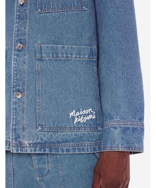 Maison Kitsuné クロップド デニムジャケット　メゾンキツネ ジップ クロップド デニム ジャケット | Maison Kitsuné