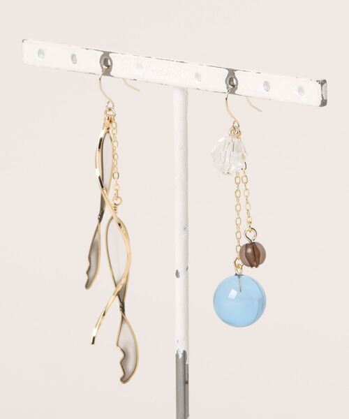 カヤ(カヤ)の「【カヤ】悠々金魚ピアス(ピアス(両耳用)・レディース・レッド系その他/ブラック系その他/ブルー系その他・FREE)」の2枚目の写真