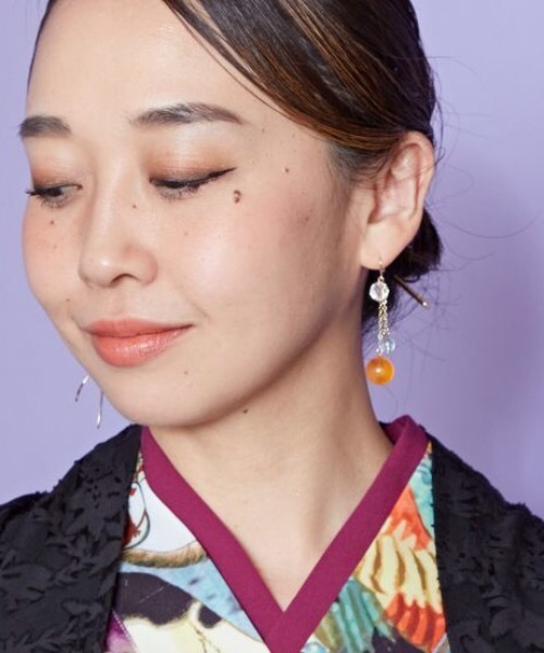 カヤ(カヤ)の「【カヤ】悠々金魚ピアス(ピアス(両耳用)・レディース・レッド系その他/ブラック系その他/ブルー系その他・FREE)」の8枚目の写真