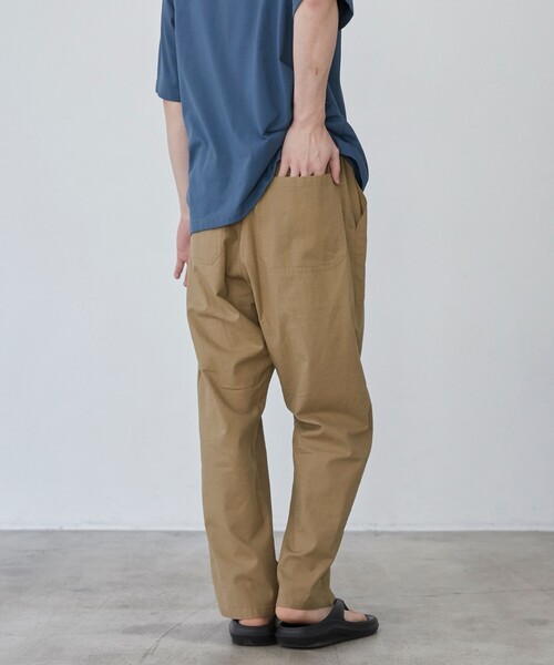 coen(コーエン)の「フレンチリネンコットンイージーベイカーパンツ(その他パンツ・メンズ・オリーブ/ネイビー/ベージュ・M/S/XL/L)」の8枚目の写真