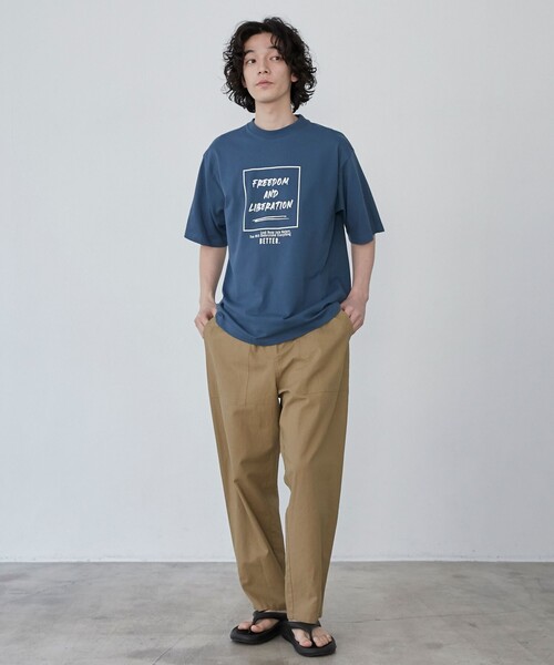 coen(コーエン)の「フレンチリネンコットンイージーベイカーパンツ(その他パンツ・メンズ・オリーブ/ネイビー/ベージュ・M/S/XL/L)」の9枚目の写真