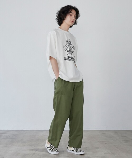 coen(コーエン)の「フレンチリネンコットンイージーベイカーパンツ(その他パンツ・メンズ・オリーブ/ネイビー/ベージュ・M/S/XL/L)」の13枚目の写真