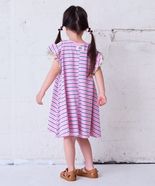 HOGAN RANCH WEAR(ホーガンランチウエア)の「ソウガラフリルショルダーワンピース(80~150cm)(ワンピース・キッズ・エメラルド/ピンク・120/80/130/140/150/90/100/110)」の8枚目の写真