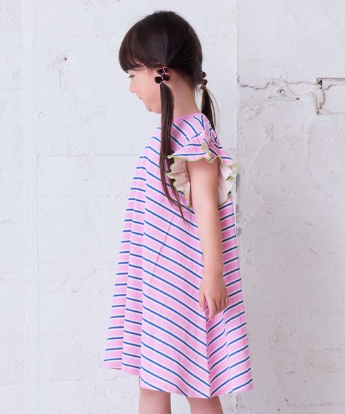 HOGAN RANCH WEAR(ホーガンランチウエア)の「ソウガラフリルショルダーワンピース(80~150cm)(ワンピース・キッズ・エメラルド/ピンク・120/80/130/140/150/90/100/110)」の6枚目の写真