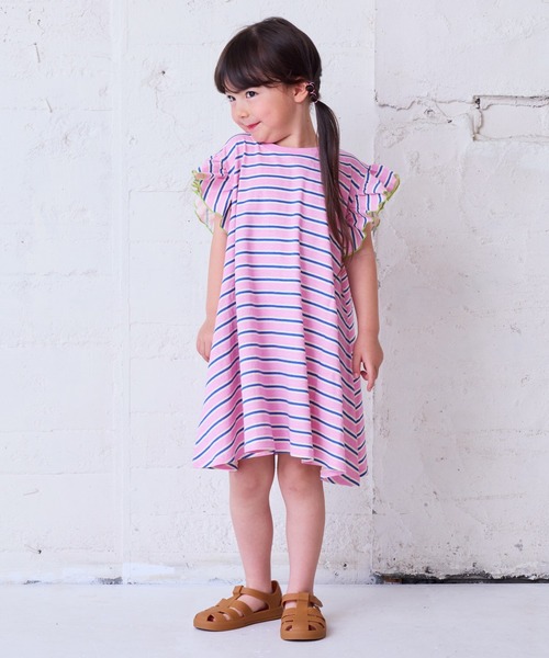 HOGAN RANCH WEAR(ホーガンランチウエア)の「ソウガラフリルショルダーワンピース(80~150cm)(ワンピース・キッズ・エメラルド/ピンク・120/80/130/140/150/90/100/110)」の9枚目の写真