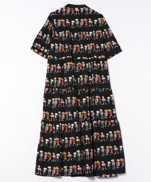 rovtski（ロフトスキー）の「ピープル柄シャツワンピース半袖