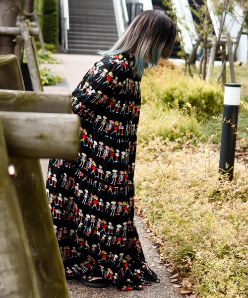 【現品限り】お出かけが増える季節に！Sov. ソブ幾何学模様半袖シャツワンピース お出かけが増える季節に！Sov. ソブ幾何学模様半袖シャツワンピース